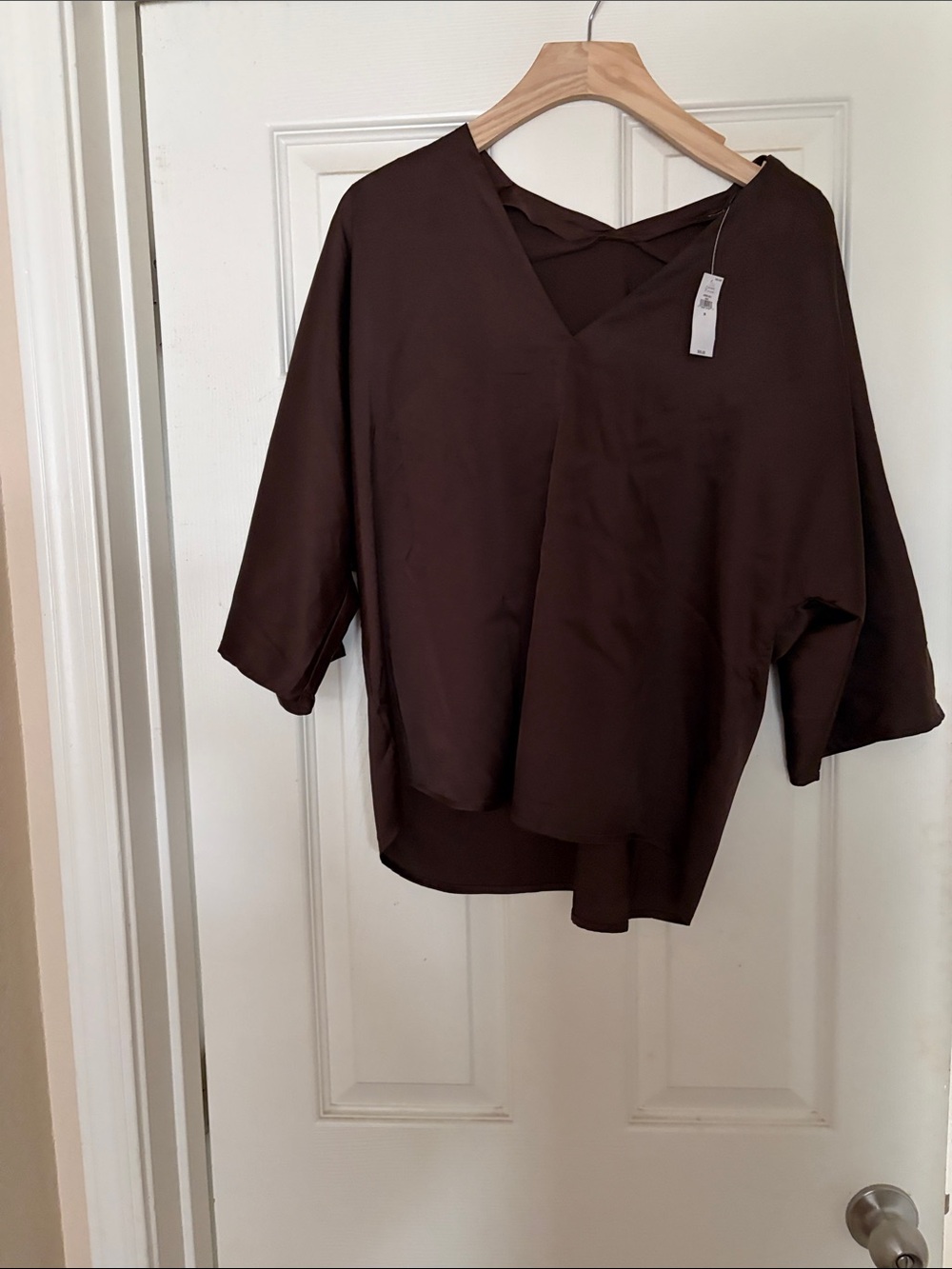 Banana Republic Factory Brown V-Neck Dolman Sleeve Tunic